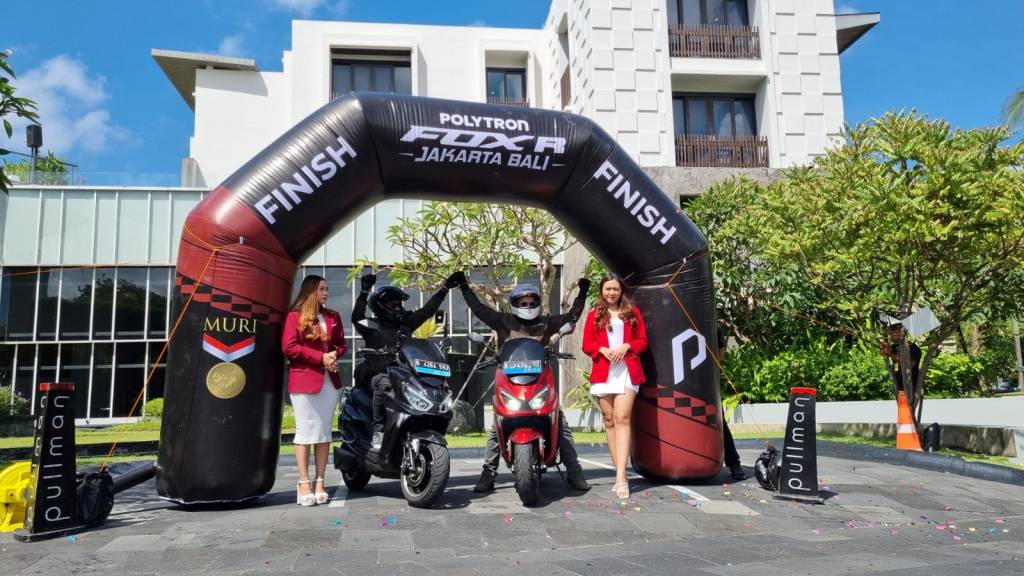 Polytron Pecahkan Rekor MURI Touring Motor Listrik Terjauh 1.333&nbsp;KM