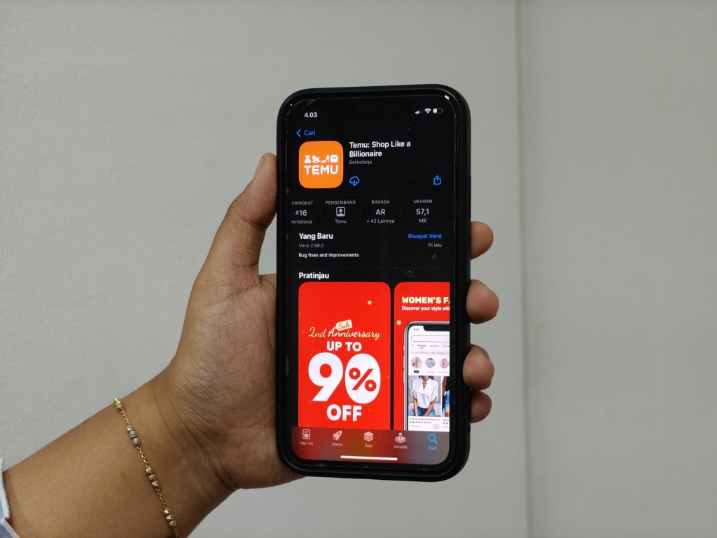 Diam-diam, E-commerce ‘Temu’ Sudah Ajukan Izin Operasi di&nbsp;Indonesia